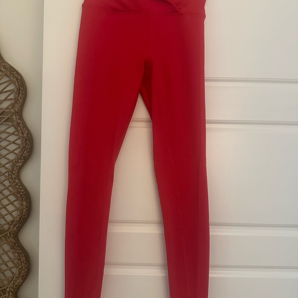 Year of Ours Red Leggings